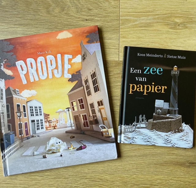 Boeken met papierkunst