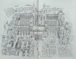 De glazenwasser van het Rijksmuseum