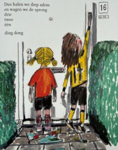 Plassen op schrikdraad